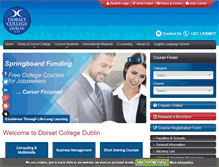 Tablet Screenshot of dorset-college.ie